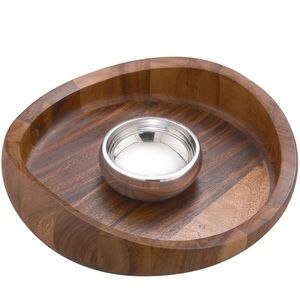 New in Box! Nambé Butterfly Chip & Dip